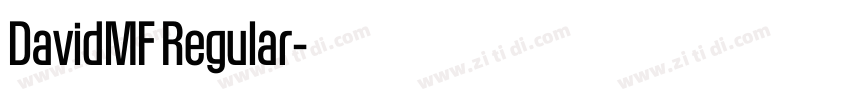 DavidMF Regular字体转换